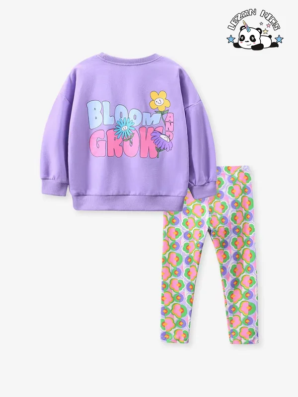 LEZONKIDS - Customizable Solid Warm Outfit Baby Girls Tracksuit Set Kids Two Pieces Little Girls Clothing Sets